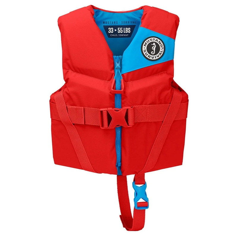 Mustang Child Rev Foam Life Vest – Imperial Red [MV356502-277-0]