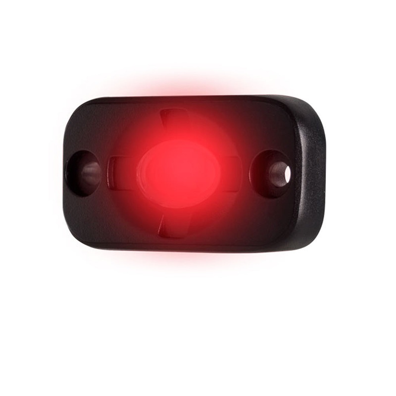HEISE Auxiliary Accent Lighting Pod – 1.5″ x 3″ – Black/Red [HE-TL1R]