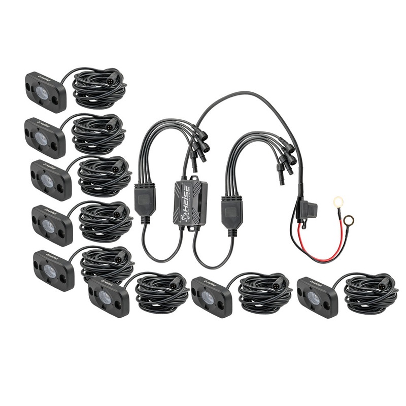 HEISE RGB Accent Lighting Kit – 8 Pack [HE-8TLRGBK]