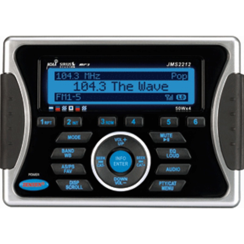 JENSEN JMS2212 AM/FM/USB/iPod/SIRIUS w/Weatherband