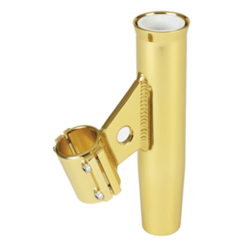 Lee’s Clamp-On Rod Holder – Gold Aluminum – Vertical Mount – Fits 2.375″ O.D. Pipe