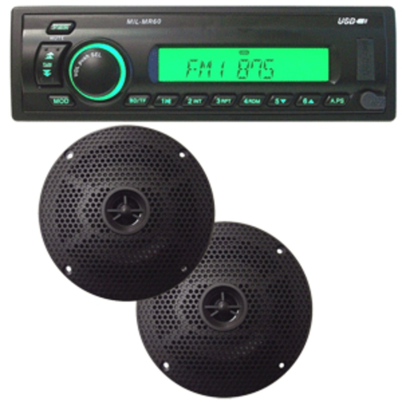 Milennia MPK6 AM/FM Multimedia Receiver & Speakers