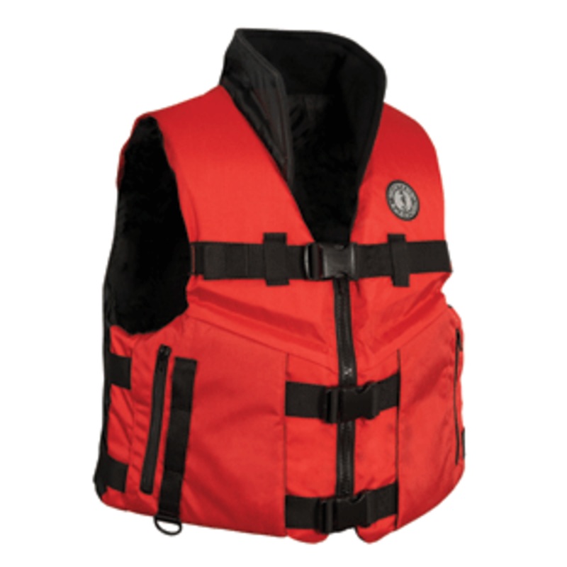 Mustang Accel 100 Fishing Vest – Red/Black – XXX-Large