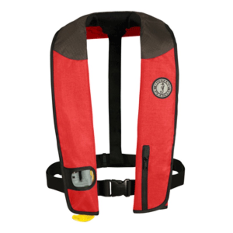 Mustang Deluxe Adult Inflatable – Automatic – Universal – Red/Black/Carbon
