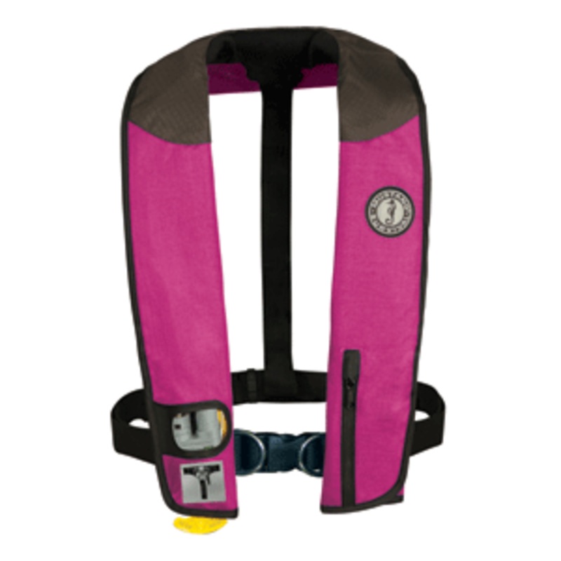 Mustang Deluxe Adult Inflatable – Automatic w/Harness – Universal – Pink/Black/Carbon