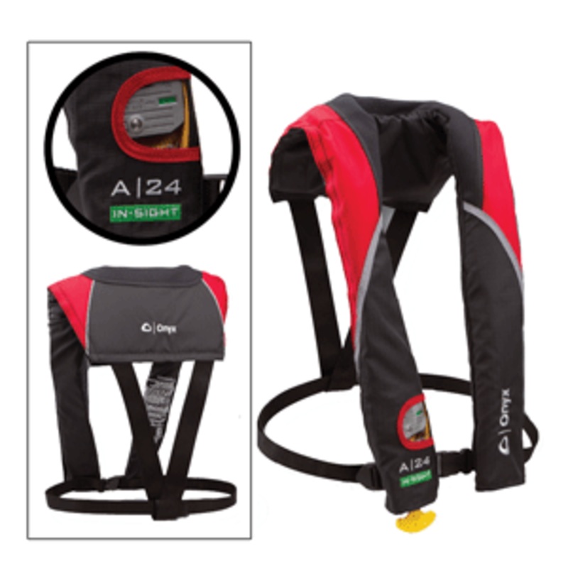 Onyx A24 In-Sight Automatic Inflatable Life Jacket – Red