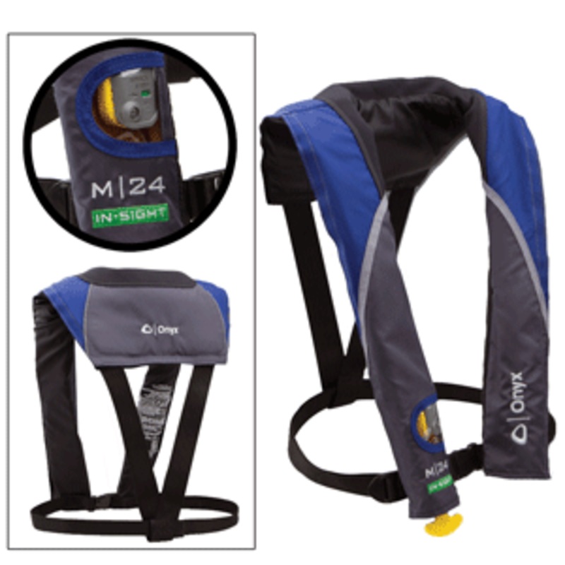 Onyx M 24 In-Sight Manual Inflatable Life Jacket – Blue