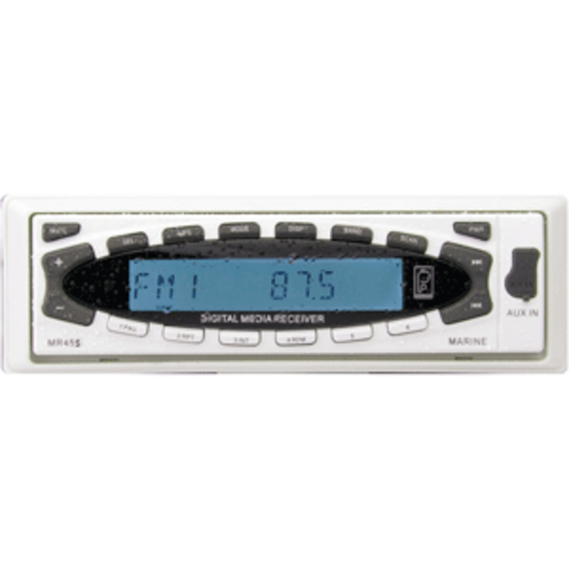 PolyPlanar AM/FM/CD/MP3/WMA/Sirius Satellite Ready – White