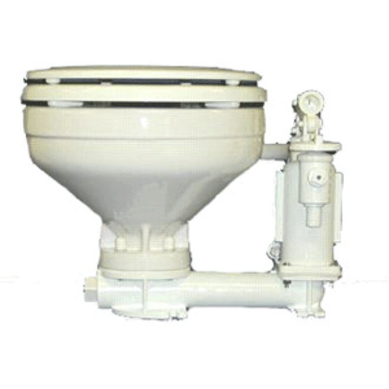 Raritan Standard Electric Toilet – White Marine-Size Bowl – 12V