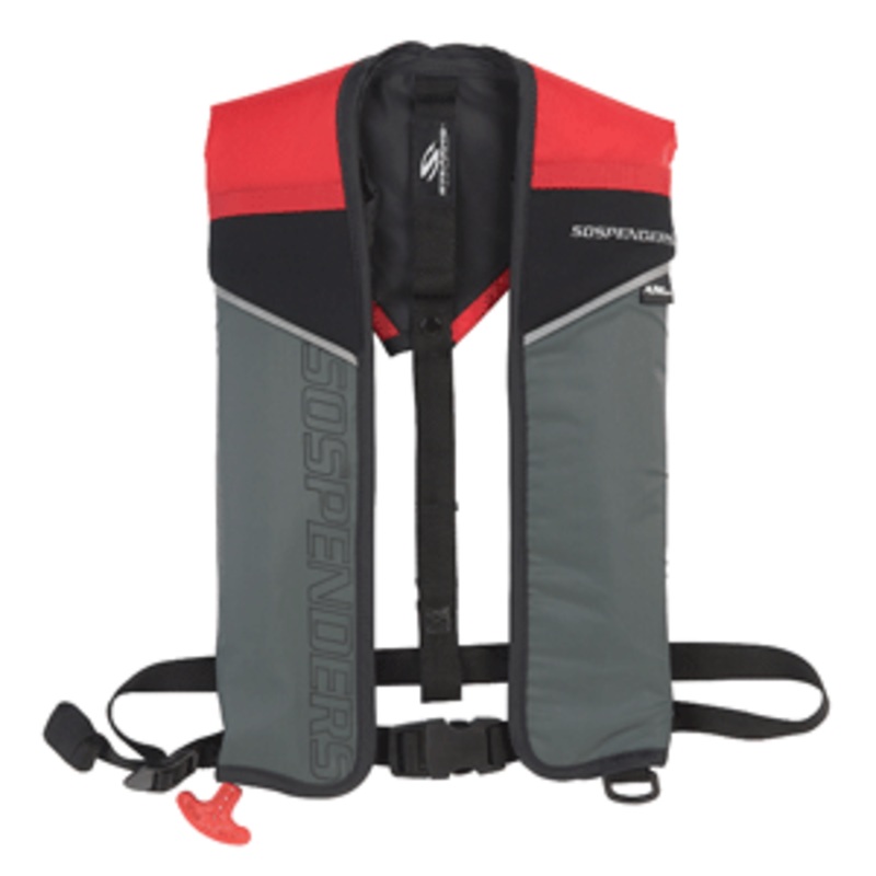SOSpenders 1431 24G A/M Easy Repack Inflatable Vest – Red
