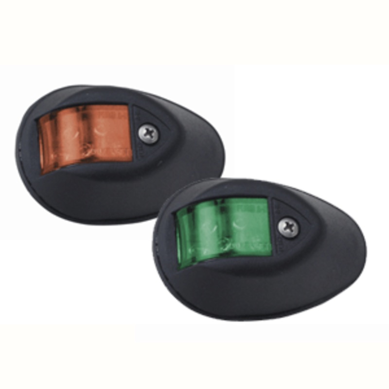 Perko LED Side Lights – Red/Green – 24V – Black Plastic Housing