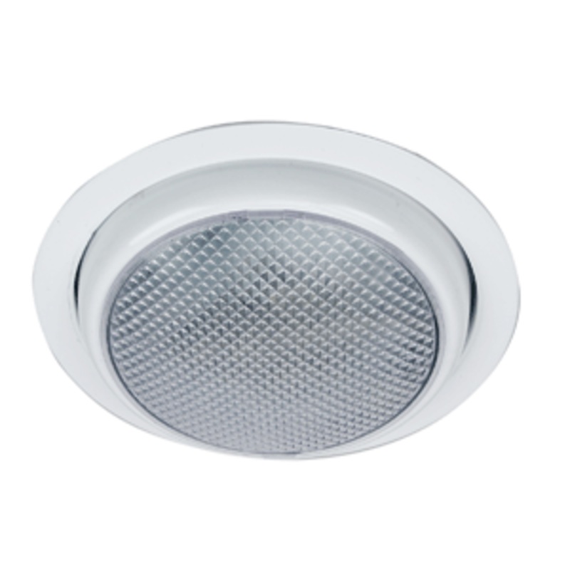 Perko Round Surface Mount LED Dome Light w/Trim Ring – Chrome Plated