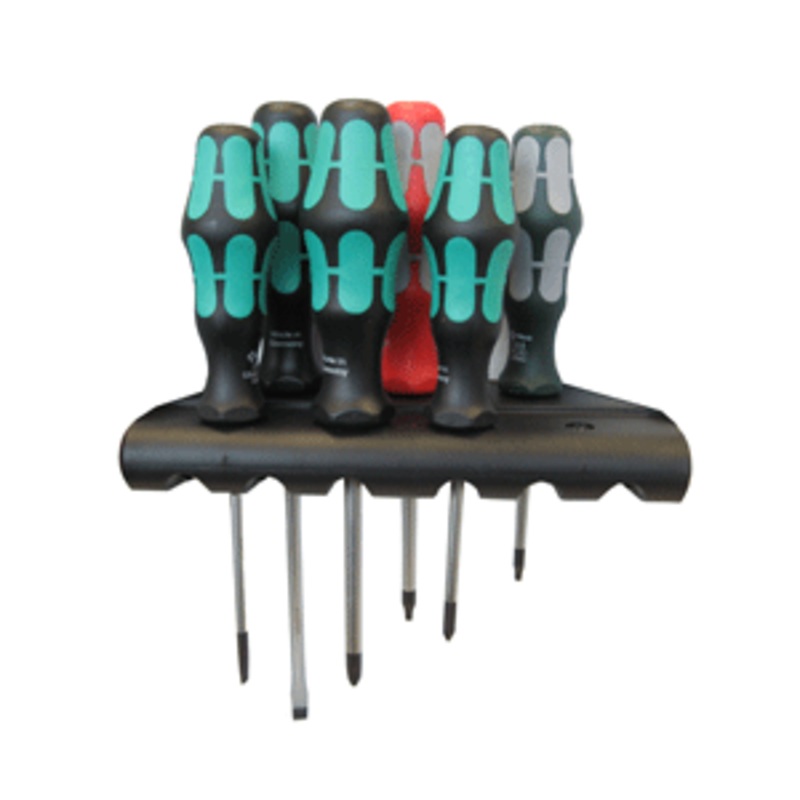 Wera Kraftform Plus 6 Piece Screwdriver Set w/ Slip Stop
