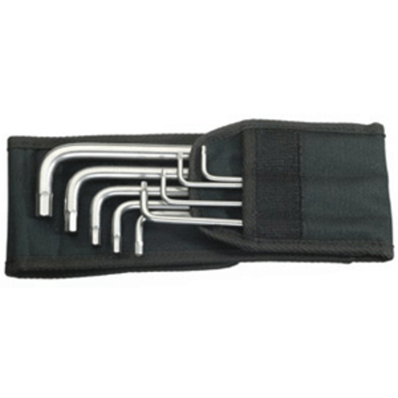 Wera Stainless Steel Imperial Hex Key Set w/Belt Pouch – 9 Pieces