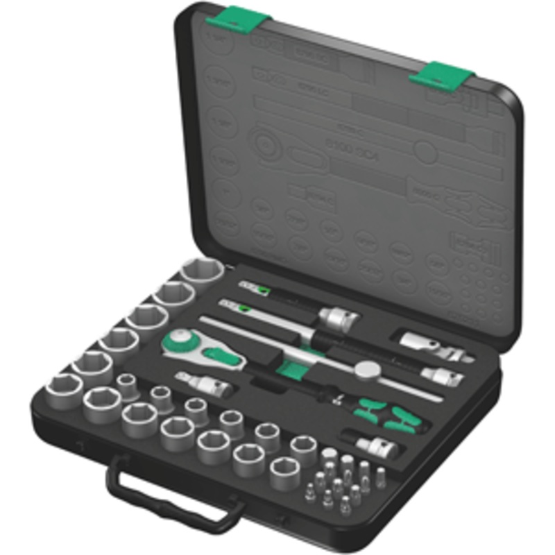 Wera Zyklop 38 Piece Imperial Ratchet Set 1/2″ Drive w/Case