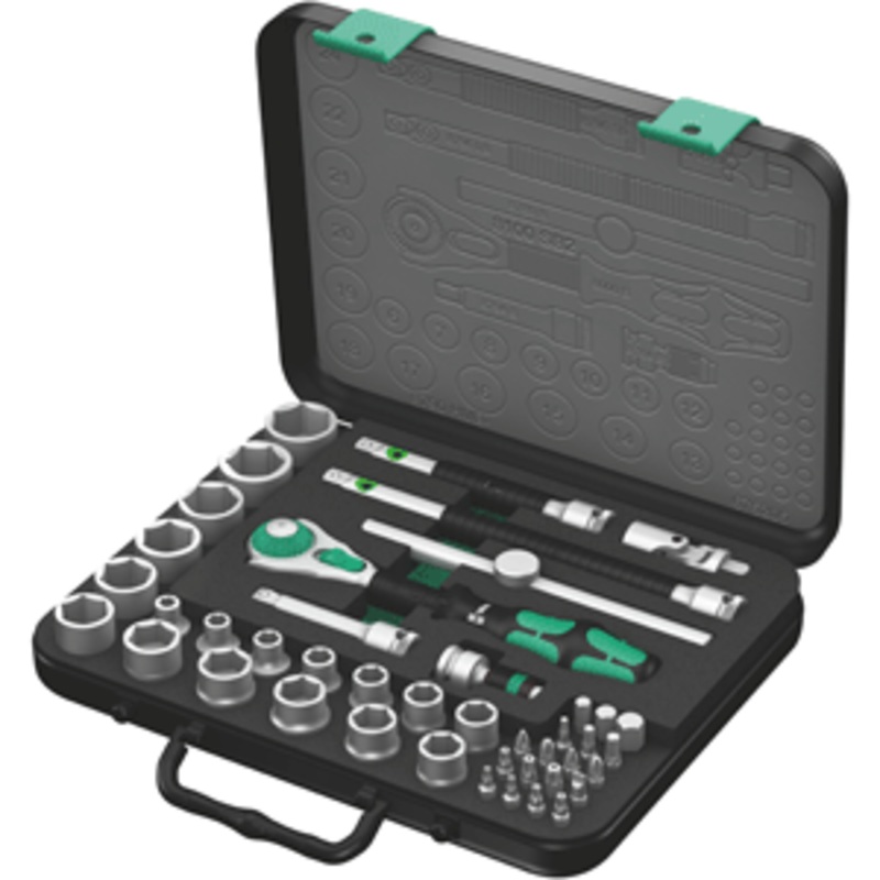 Wera Zyklop 43 Piece Metric Ratchet Set 3/8″ Drive w/Case
