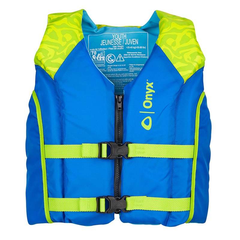 Onyx Shoal All Adventure Youth Paddle  Water Sports Life Jacket – Green [121000-400-002-21]