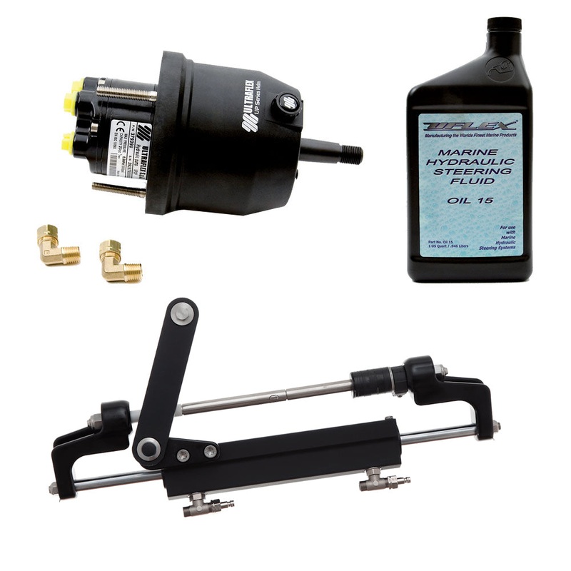 Uflex HYCO 1.1 Front Mount OB System up to 175HP – Includes UP20 FM Helm, 2qts of Oil, UC95-OBF Cylinder [HYCO 1.1]