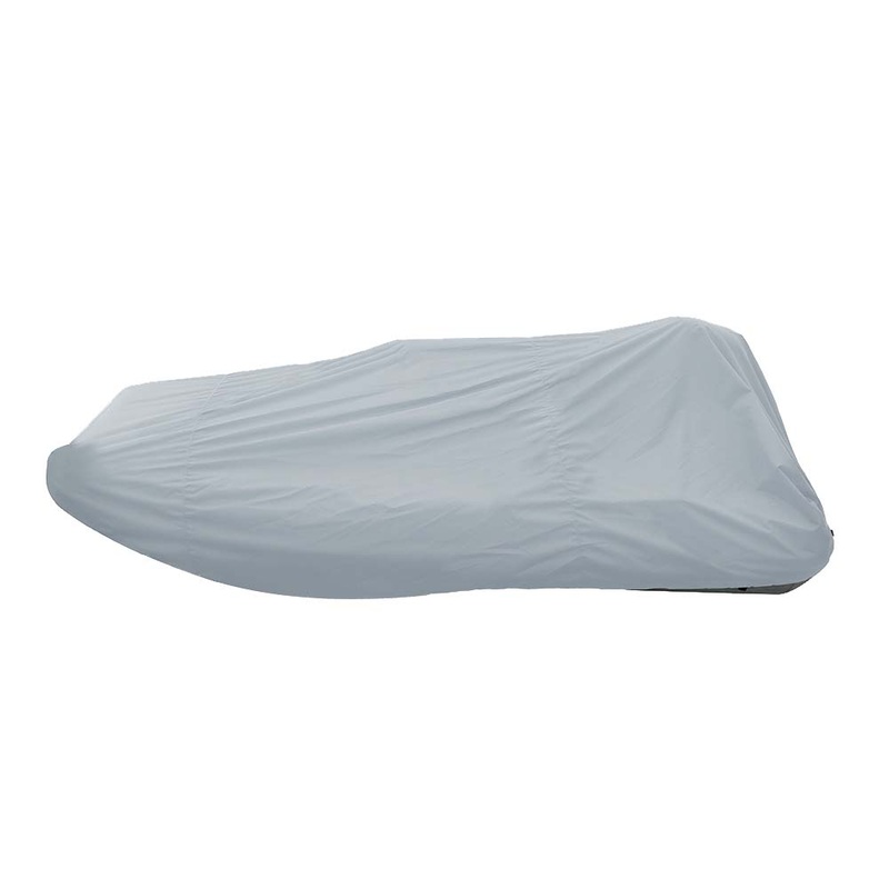 Carver Poly-Flex II Styled-to-Fit Boat Cover f/12.5 Blunt Nose Inflatable Boats w/Center Console – Grey [INFCC12BNF-10]