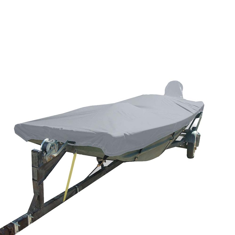 Carver Poly-Flex II Styled-to-Fit Boat Cover f/12.5 Open Jon Boats – Grey [74200F-10]