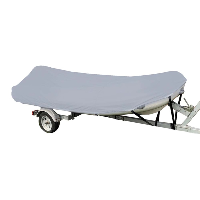 Carver Poly-Flex II Styled-to-Fit Boat Cover f/9.5 Sport-Type Inflatable Boats – Grey [7INF9F-10]