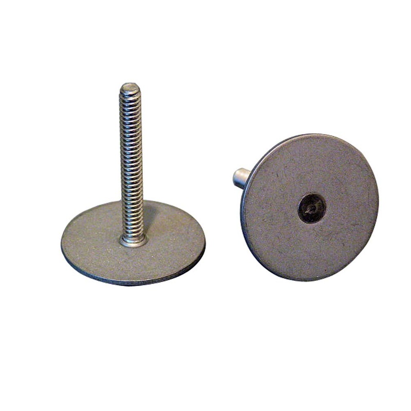 Weld Mount Stainless Steel Stud 1.25″ Base 10 x 24 Threads 1.00″ Tall – 15 Quantity [102416]