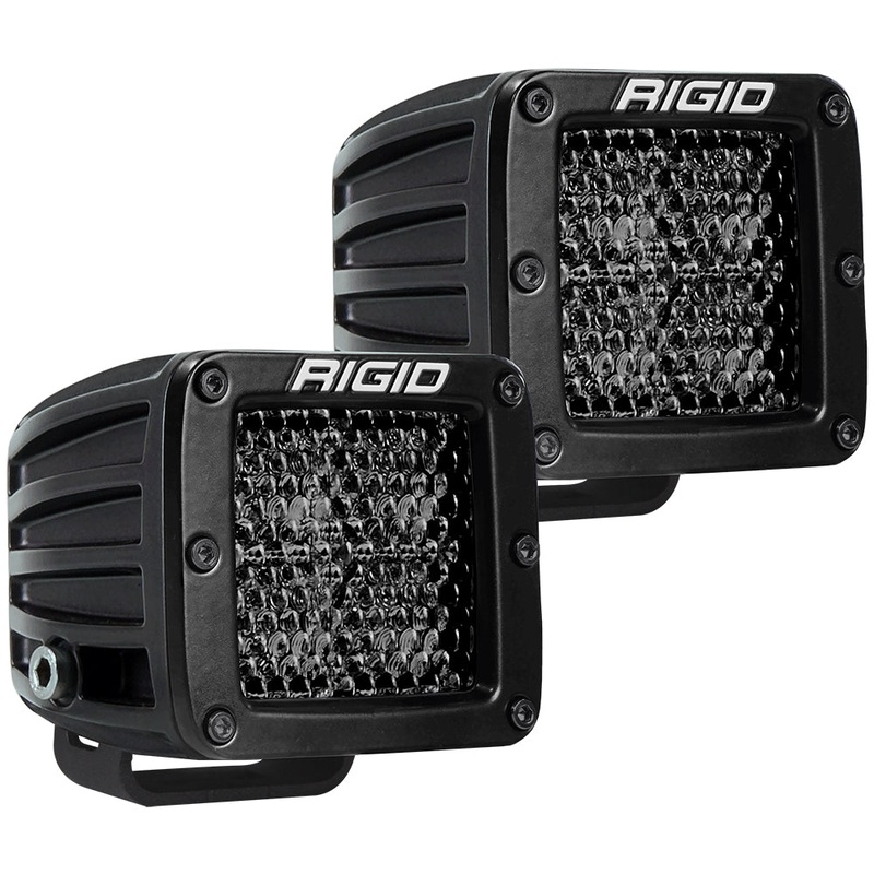 RIGID Industries D-Series Pro Spot Diffused Midnight Surface Mount – Pair [202513BLK]