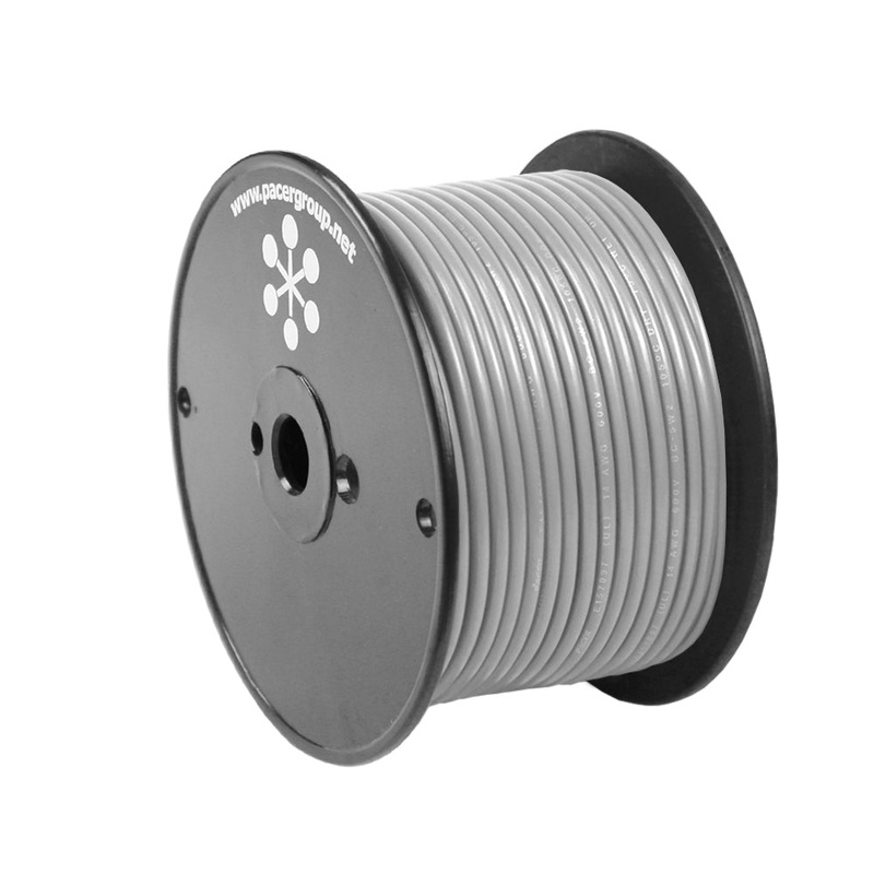 Pacer Grey 16 AWG Primary Wire – 100 [WUL16GY-100]