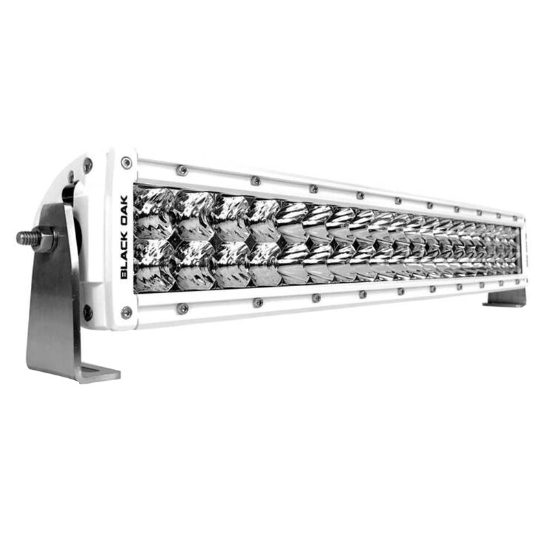 Black Oak Pro Series 3.0 Curved Double Row 20″ LED Light Bar – Combo Optics – White Housing [20CCM-D5OS]