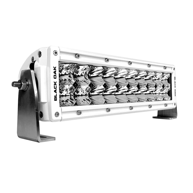 Black Oak Pro Series 3.0 Double Row 10″ LED Light Bar – Combo Optics – White Housing [10CM-D5OS]