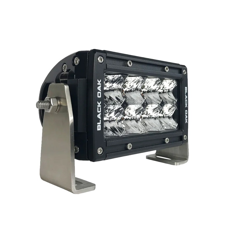 Black Oak Pro Series 3.0 Double Row 4″ LED Light Bar – Spot Optics – Black Housing [4S-D5OS]