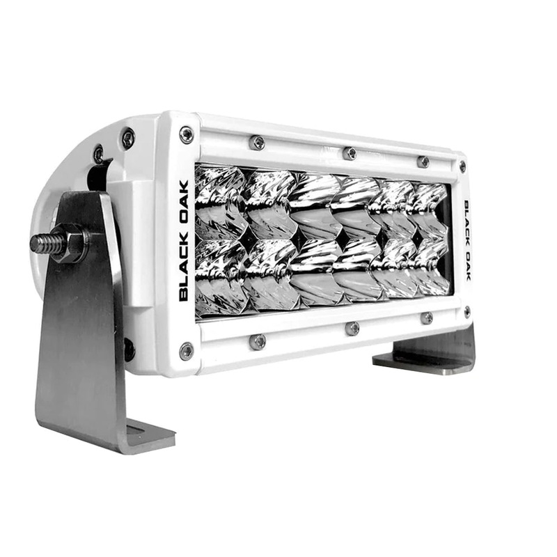 Black Oak Pro Series 3.0 Double Row 6″ LED Light Bar – Combo Optics – White Housing [6CM-D5OS]