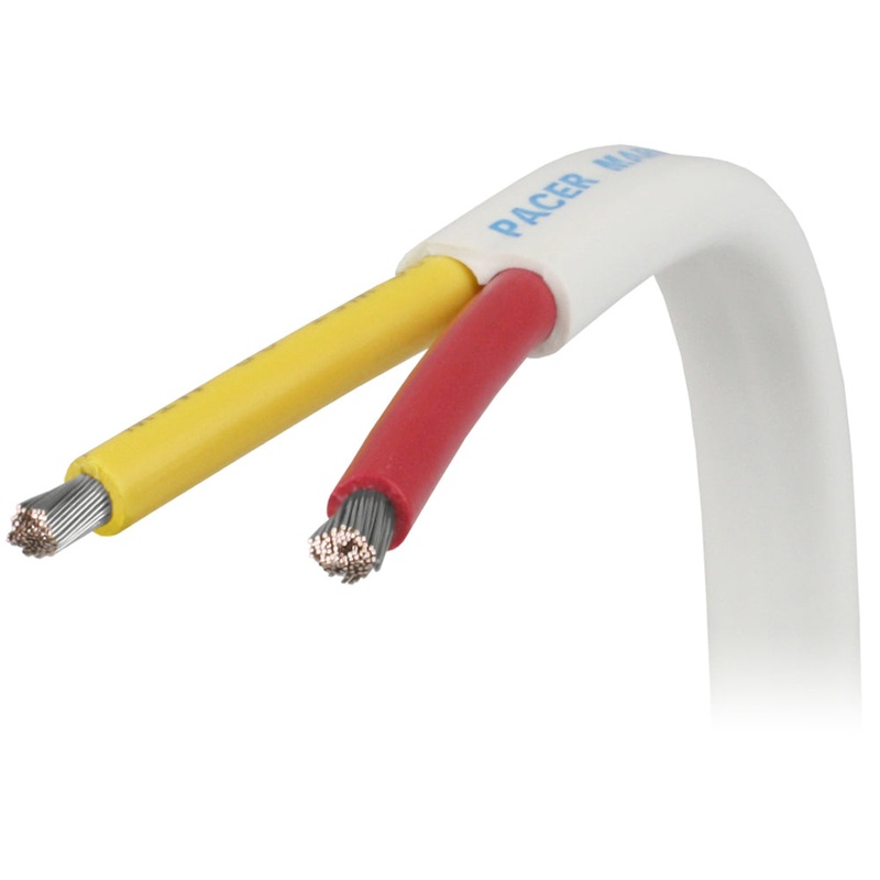 Pacer 8/2 AWG Safety Duplex Cable – Red/Yellow – 100 [W8/2RYW-100]