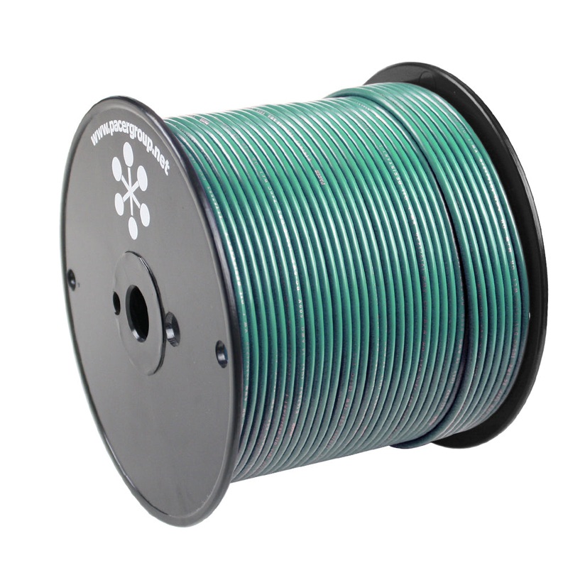 Pacer Green 14 AWG Primary Wire – 500 [WUL14GN-500]
