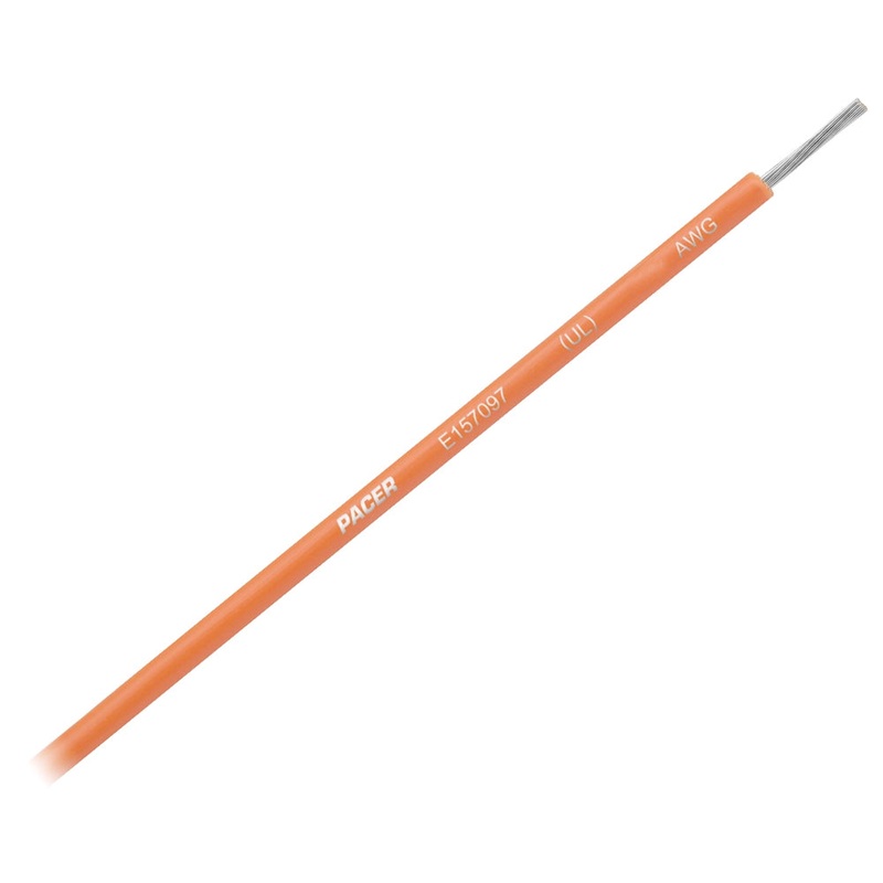 Pacer Orange 10 AWG Primary Wire – 25 [WUL10OR-25]