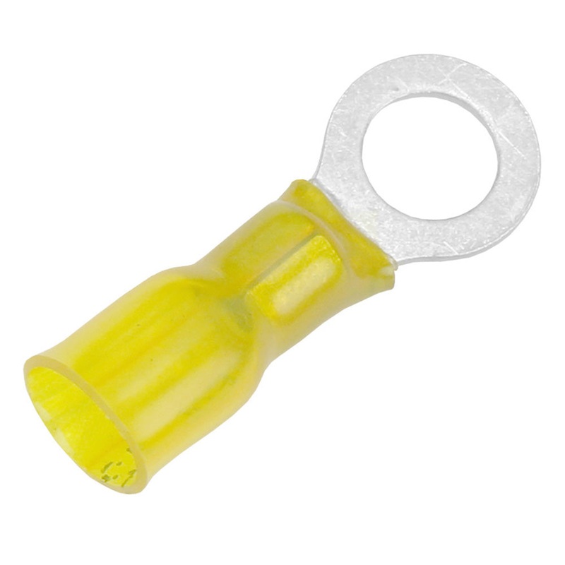 Pacer 12-10 AWG Heat Shrink Ring Terminal – 5/16″ Stud Size – 100 Pack [TE10-56R-100]