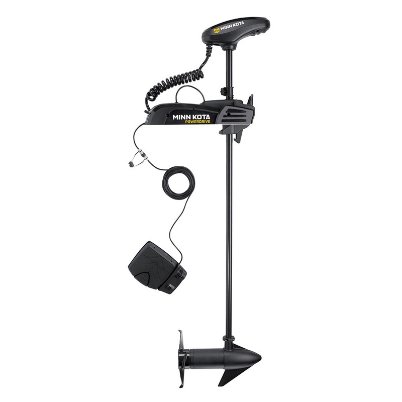 Minn Kota PowerDrive 70 Trolling Motor w/Foot Pedal – Dual Spectrum CHIRP – 24V – 70LB – 60″ [1358470]