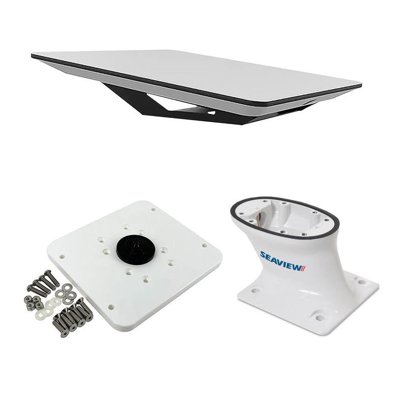 KVH Starlink Flat Panel Kit w/5″ Seaview Pedestal Mount  ADASTLKA Starlink Top Plate [72-1048-SV5]