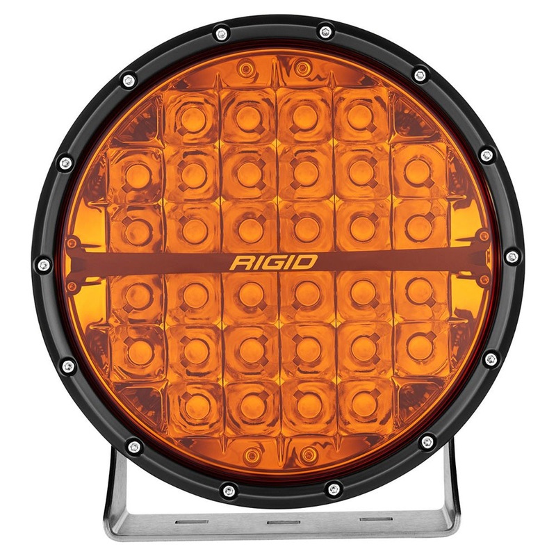 RIGID Industries 360-Series Amber Pro 9″ Offroad Spot Beam w/Amber Backlight Pod – Single [36522]