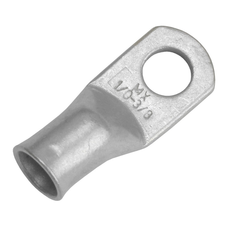Pacer Tinned Lug 1/0 AWG – 3/8″ Stud Size – 10 Pack [TAE1/0-38R-10]