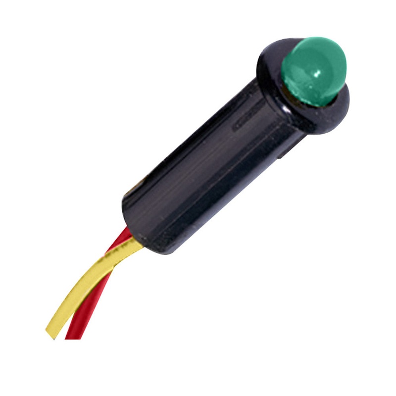 Paneltronics LED Indicator Light – Green – 120 VAC – 1/4″ [048-016]