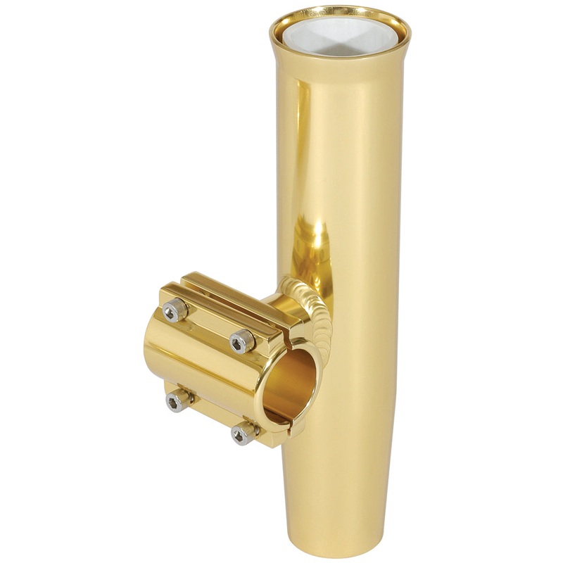 Lee’s Clamp-On Rod Holder – Gold Aluminum – Horizontal Mount – Fits 1.050″ O.D. Pipe [RA5201GL]
