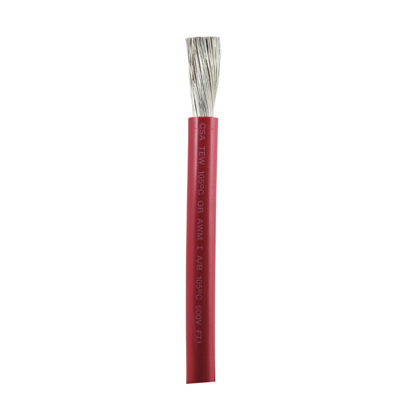 Ancor Red 4 AWG Battery Cable – 25′ [113502]