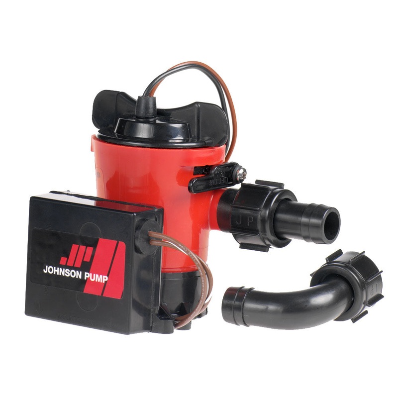 Johnson Pump 500 GPH Auto Bilge Pump 3/4″ Hose 12V Dura Port [07503-00]