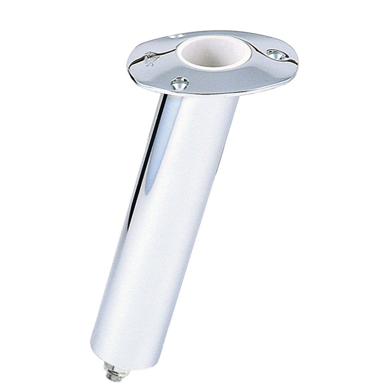 Lee’s 15 Degree SS Flush Mount Swivel Base Rod Holder – 2″ x 9″ – Medium [RH5369H]