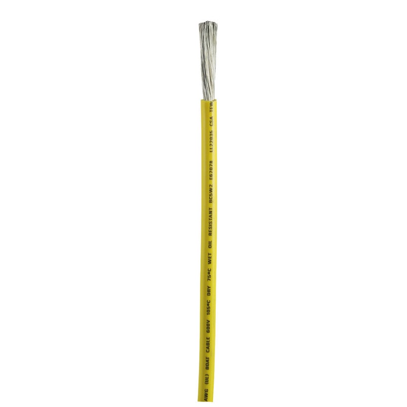 Ancor Yellow 4 AWG Battery Cable – 100′ [113910]
