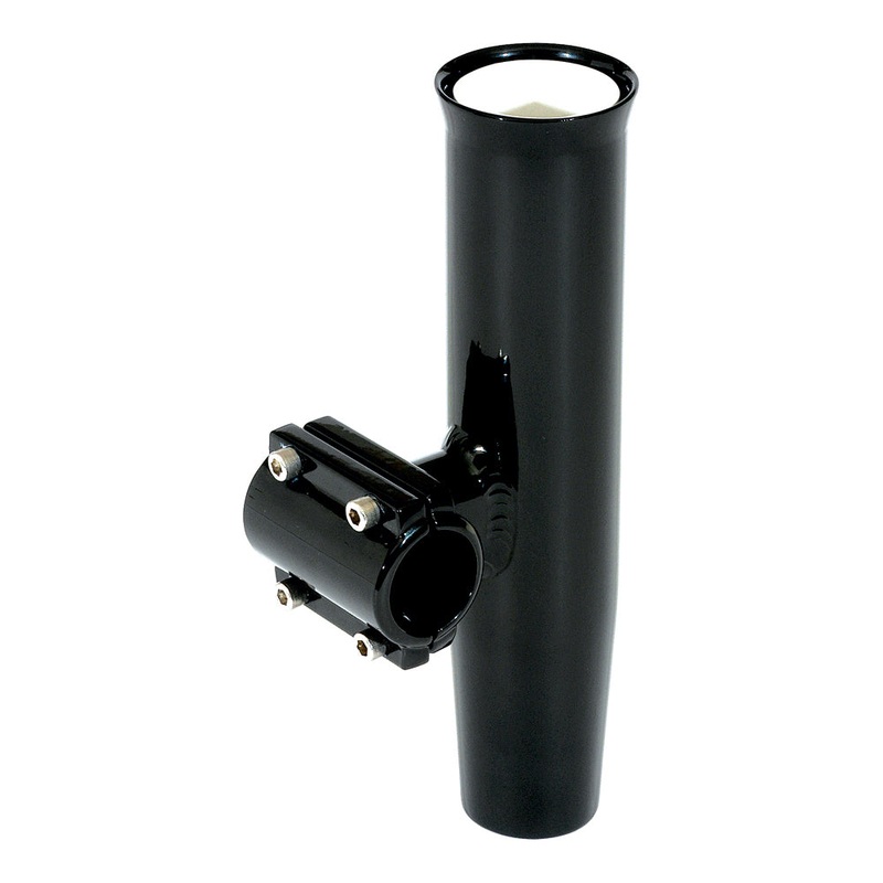 Lee’s Clamp-On Rod Holder – Black Aluminum – Horizontal Mount – Fits 1.660″ O.D. Pipe [RA5203BK]