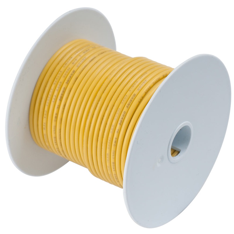 Ancor Yellow 14 AWG Tinned Copper Wire – 18′ [185003]