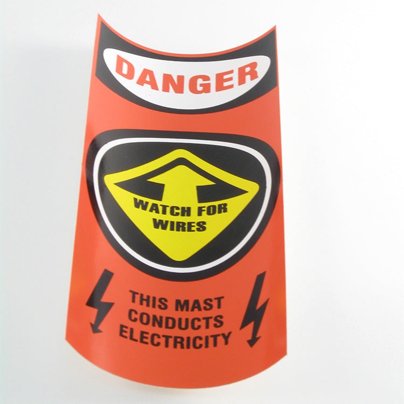 Decal- Mast Caution