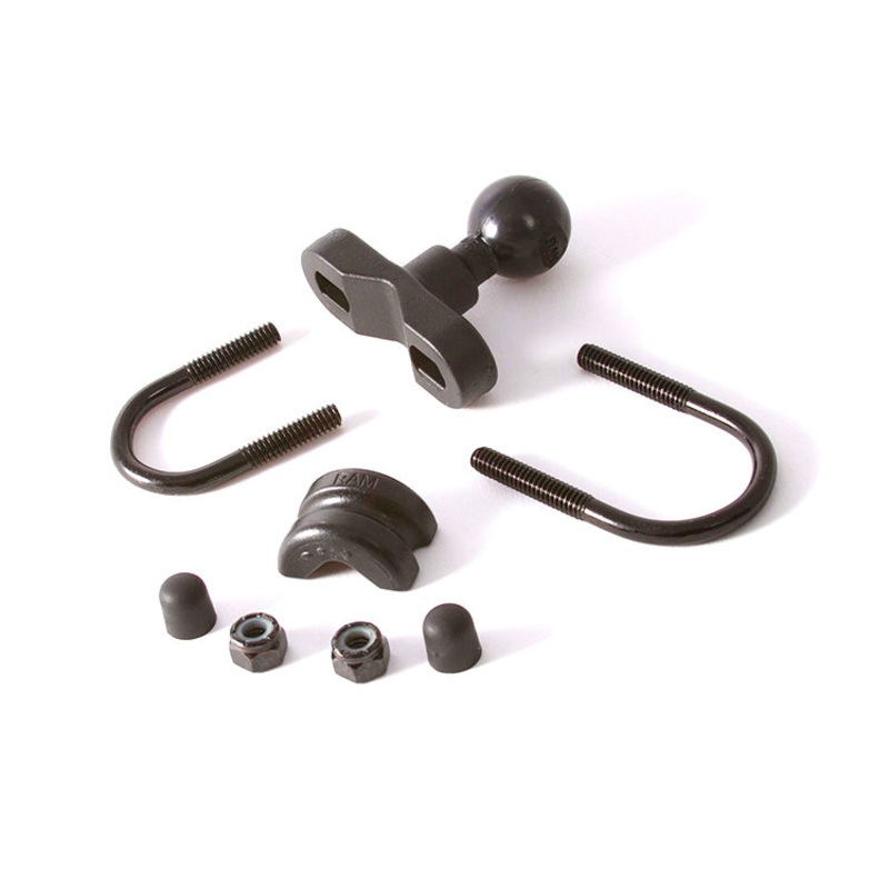 RAM U-BOLT RAIL BASE w/ 1″ BAL-U bolt : 1″